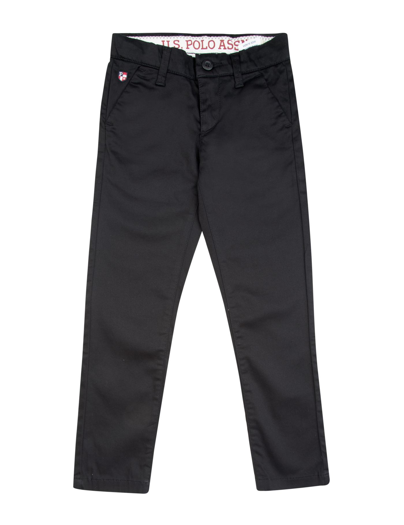 U.S. Polo Assn. Boys Casual Wear Solid Trouser